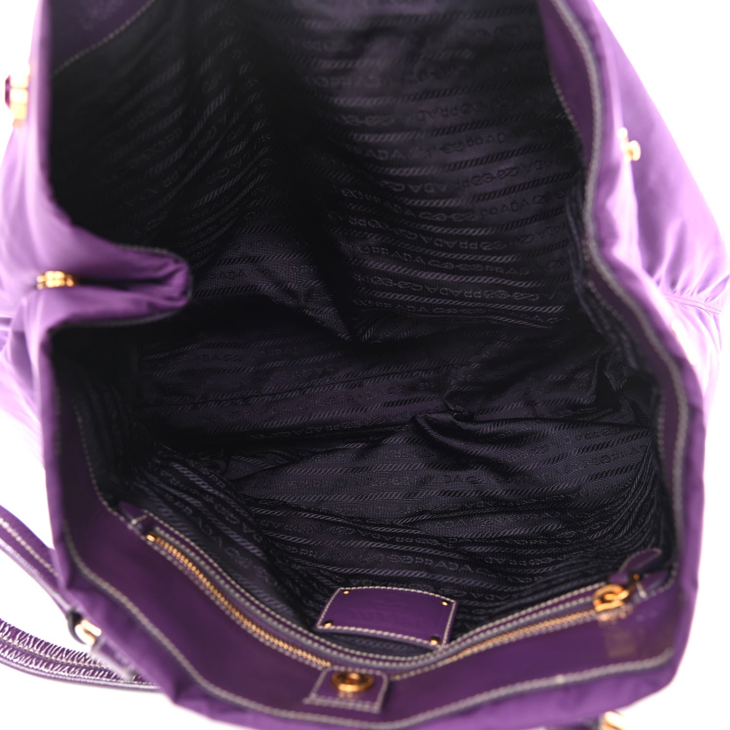 Prada Tessuto Nylon Pietre Jeweled Tote Anemone 5 of 13