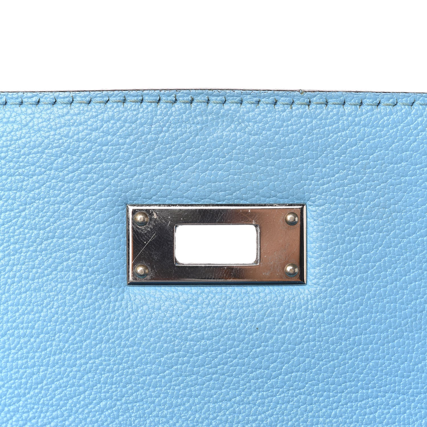 Hermes Togo Kelly Retourne Eclat 35 Etoupe Bleu Azteque 28 of 38