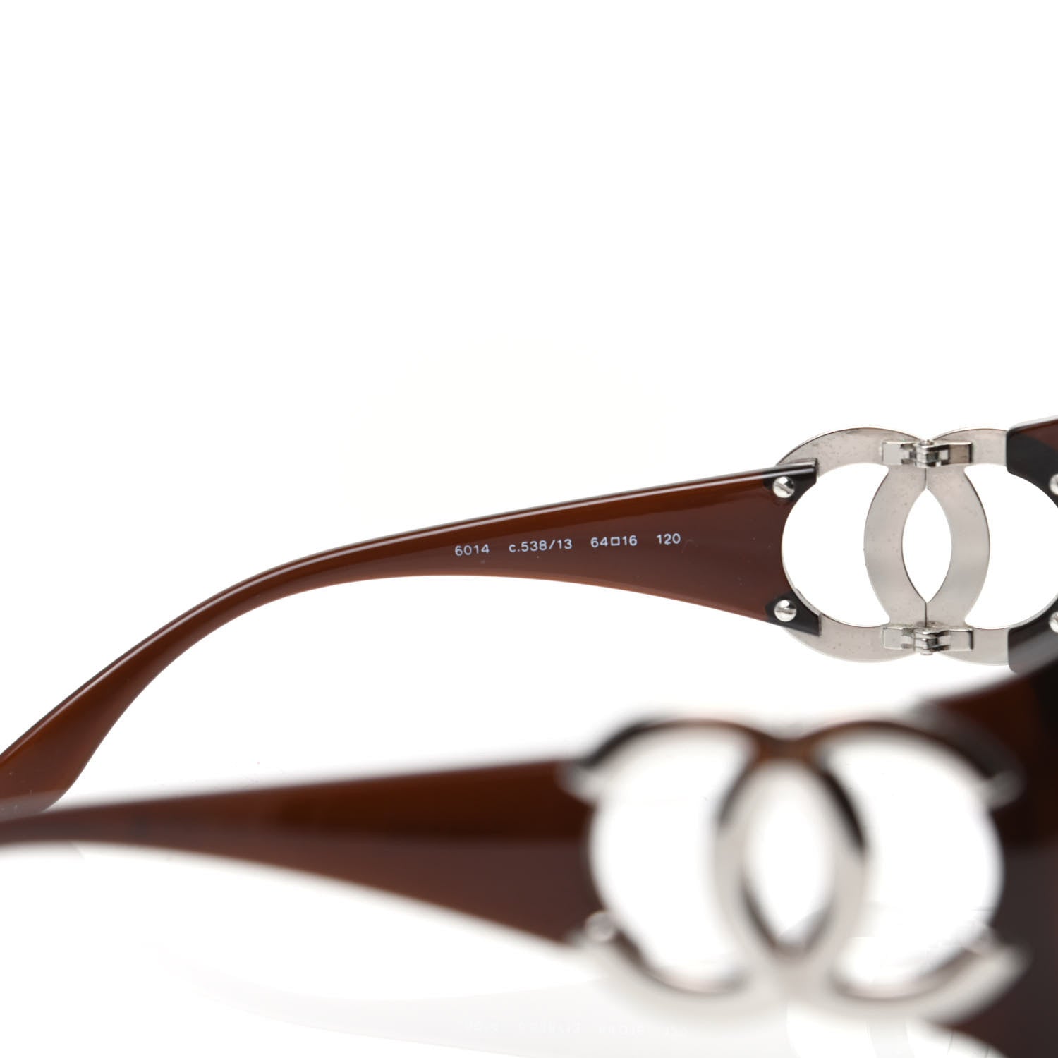 Chanel Acetate CC Sunglasses 6014 Brown 6 of 6