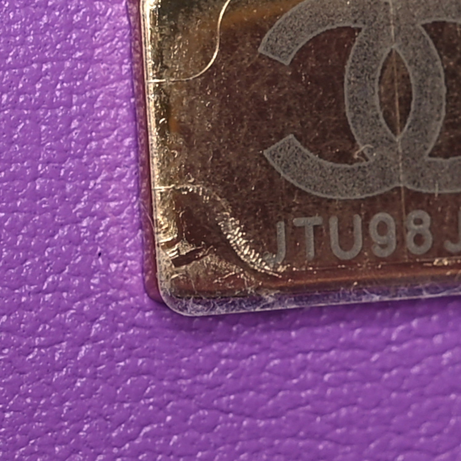 Chanel Lambskin Quilted CC In Love Heart Bag Purple 7 of 11