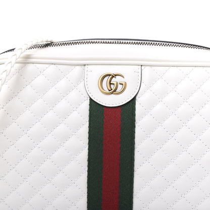 Gucci Calfskin Web Trapuntata Small Shoulder Bag Off White 6 of 9