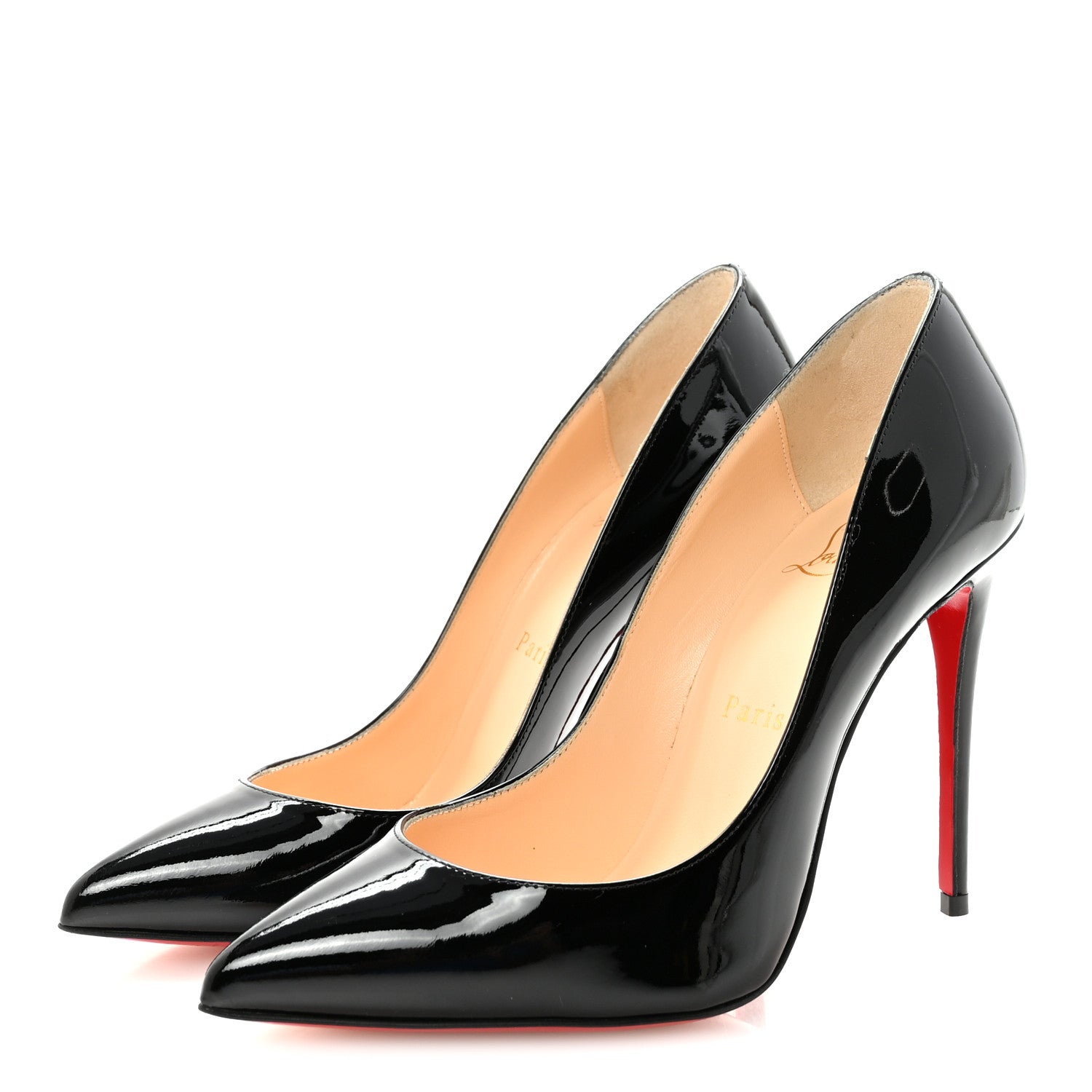 Christian Louboutin Patent Pigalle Follies 100 Pumps 37 Black 4 of 9