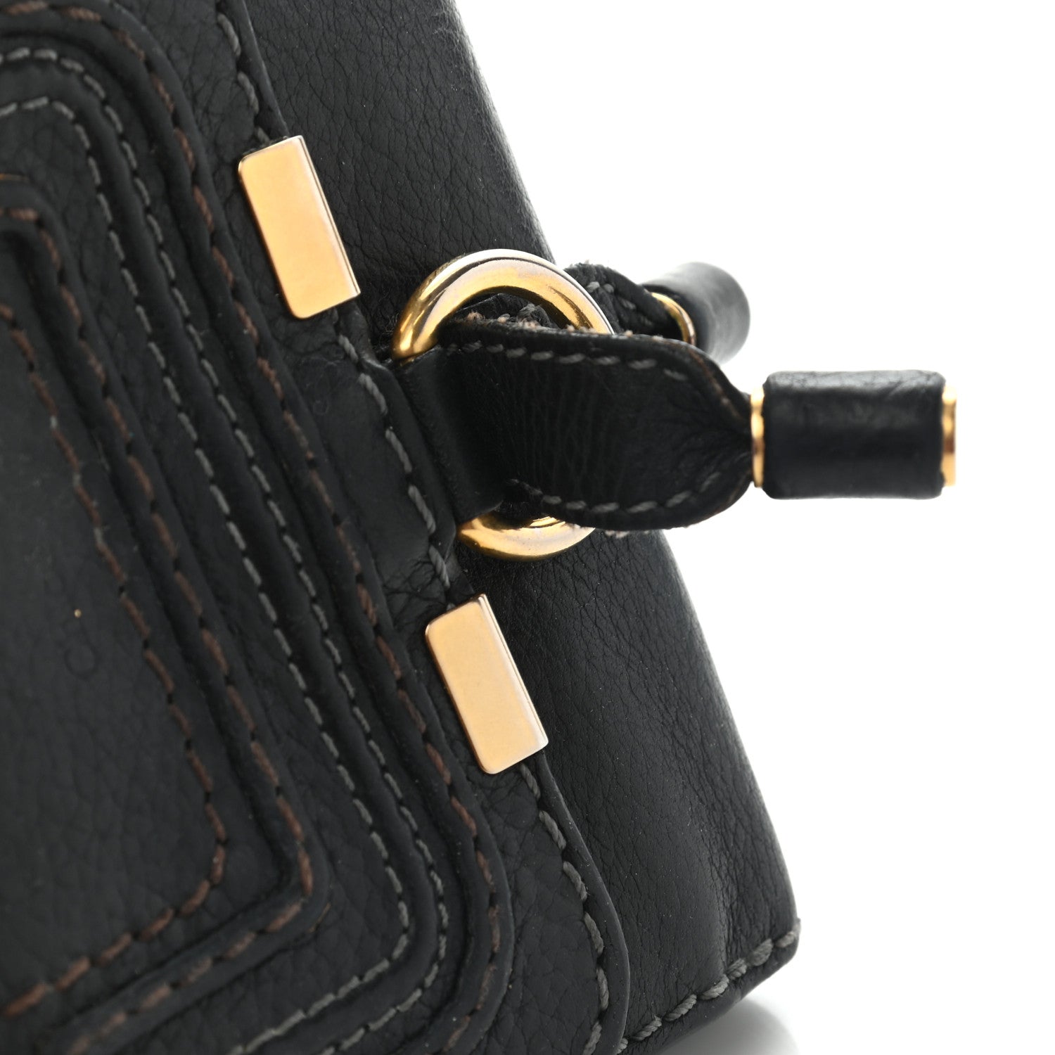 Chloe Grained Calfskin Marcie Square Wallet Black 18 of 19