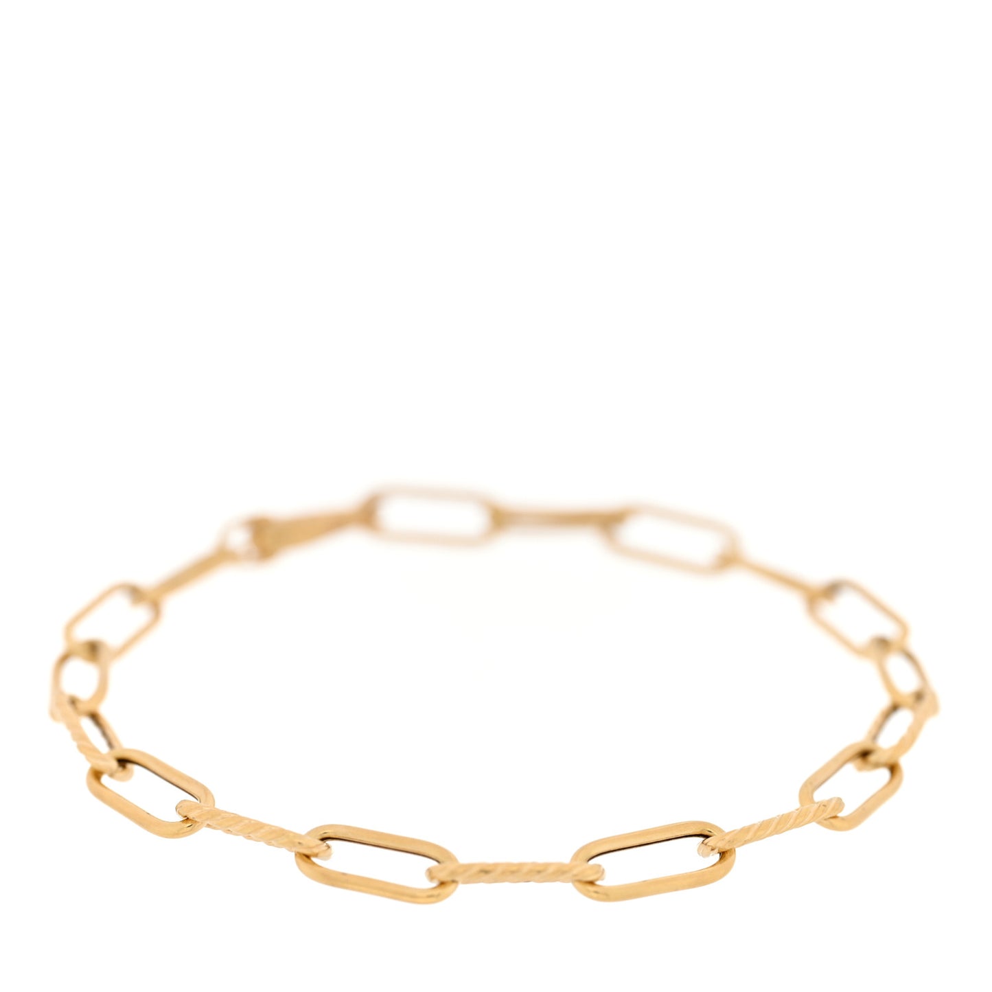 18K Yellow Gold 4mm Madison Classic Chain Bracelet