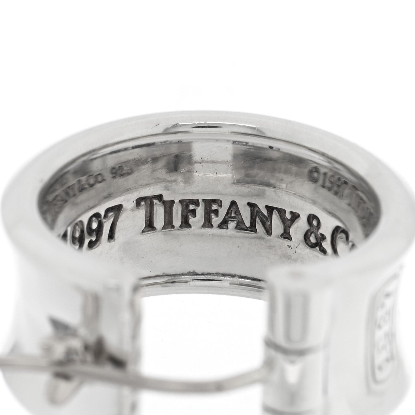 Sterling Silver Wide 1837 Hoop Earrings