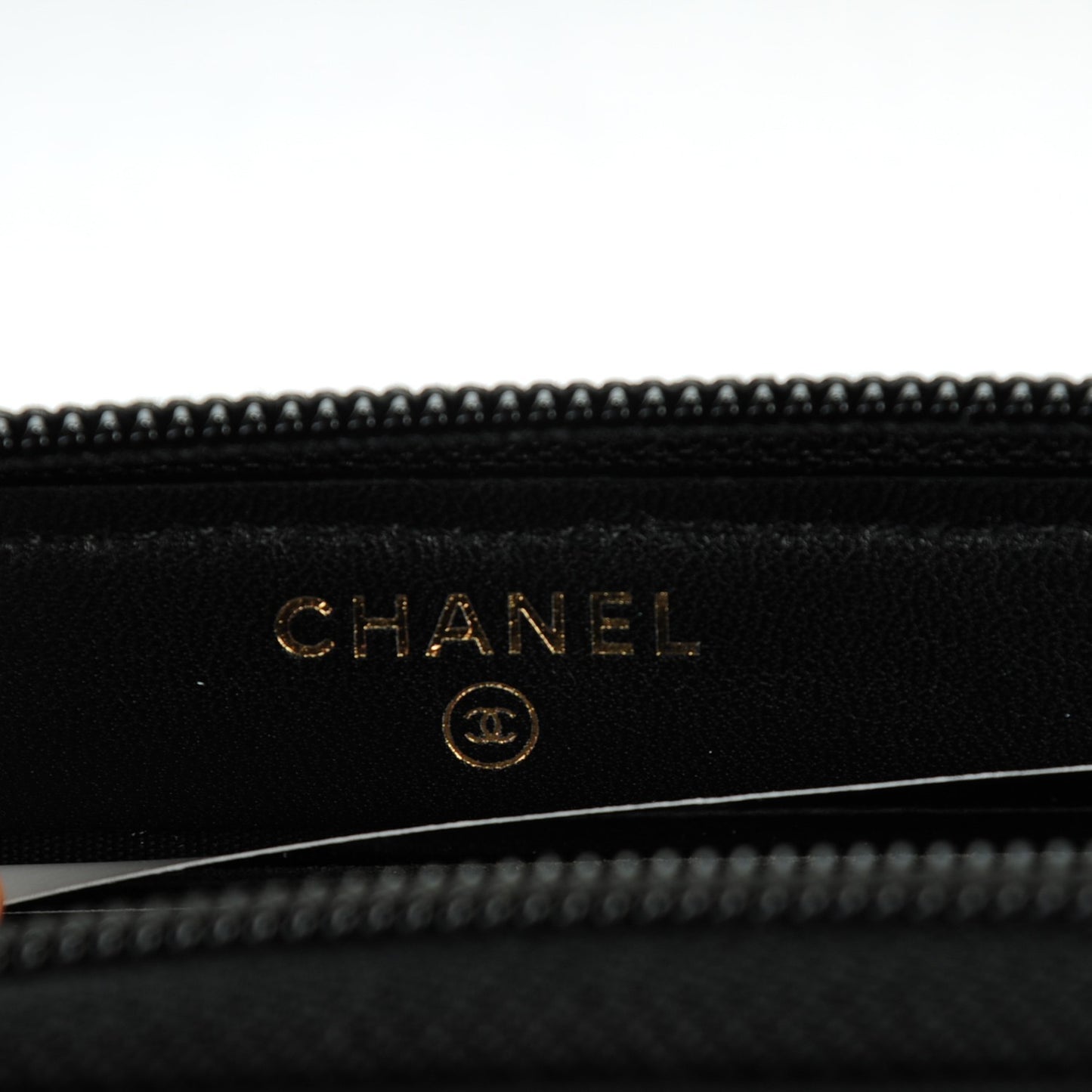 Lambskin Quilted Small Boy Zip Around Wallet Black