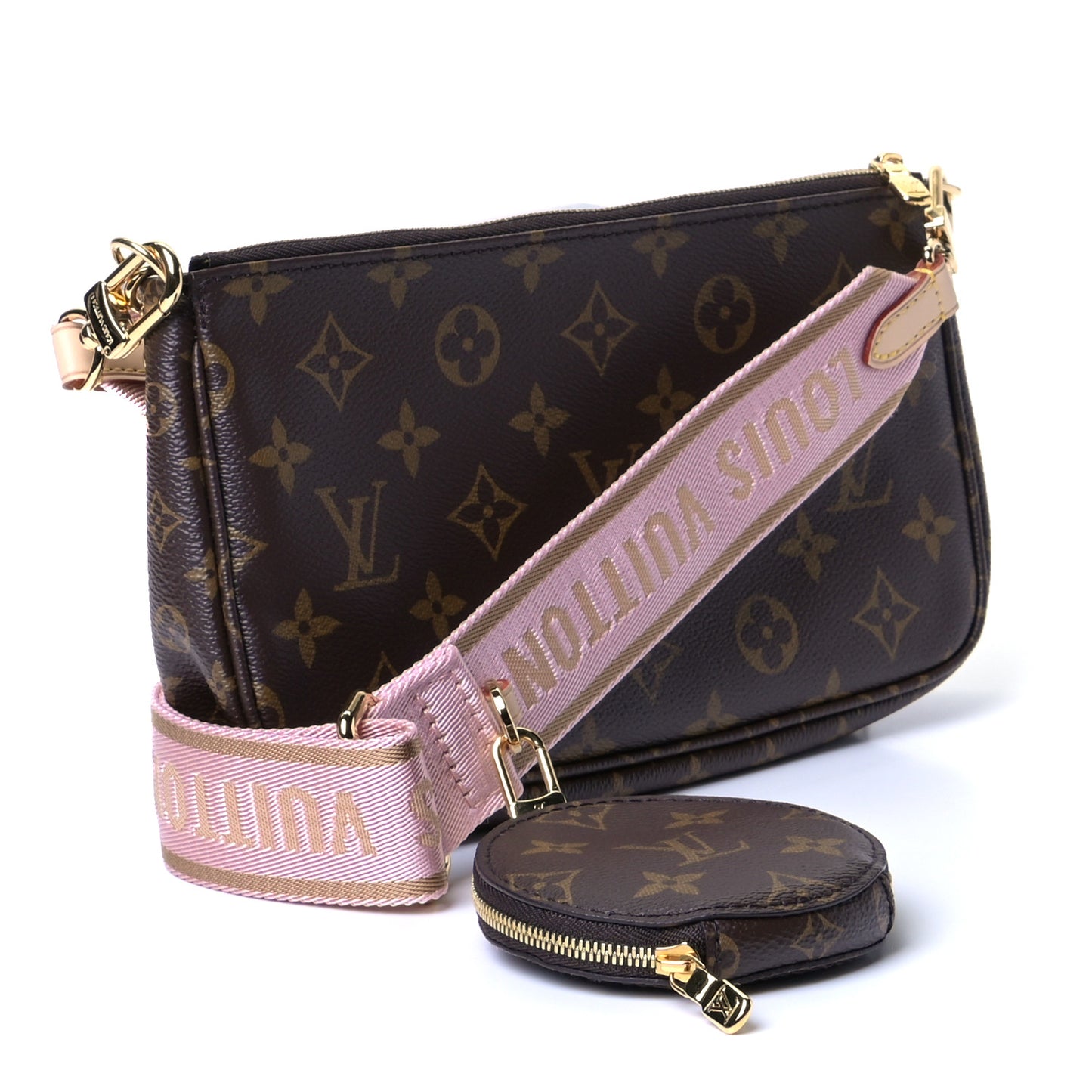 Monogram Multi Pochette Accessories Rose Clair