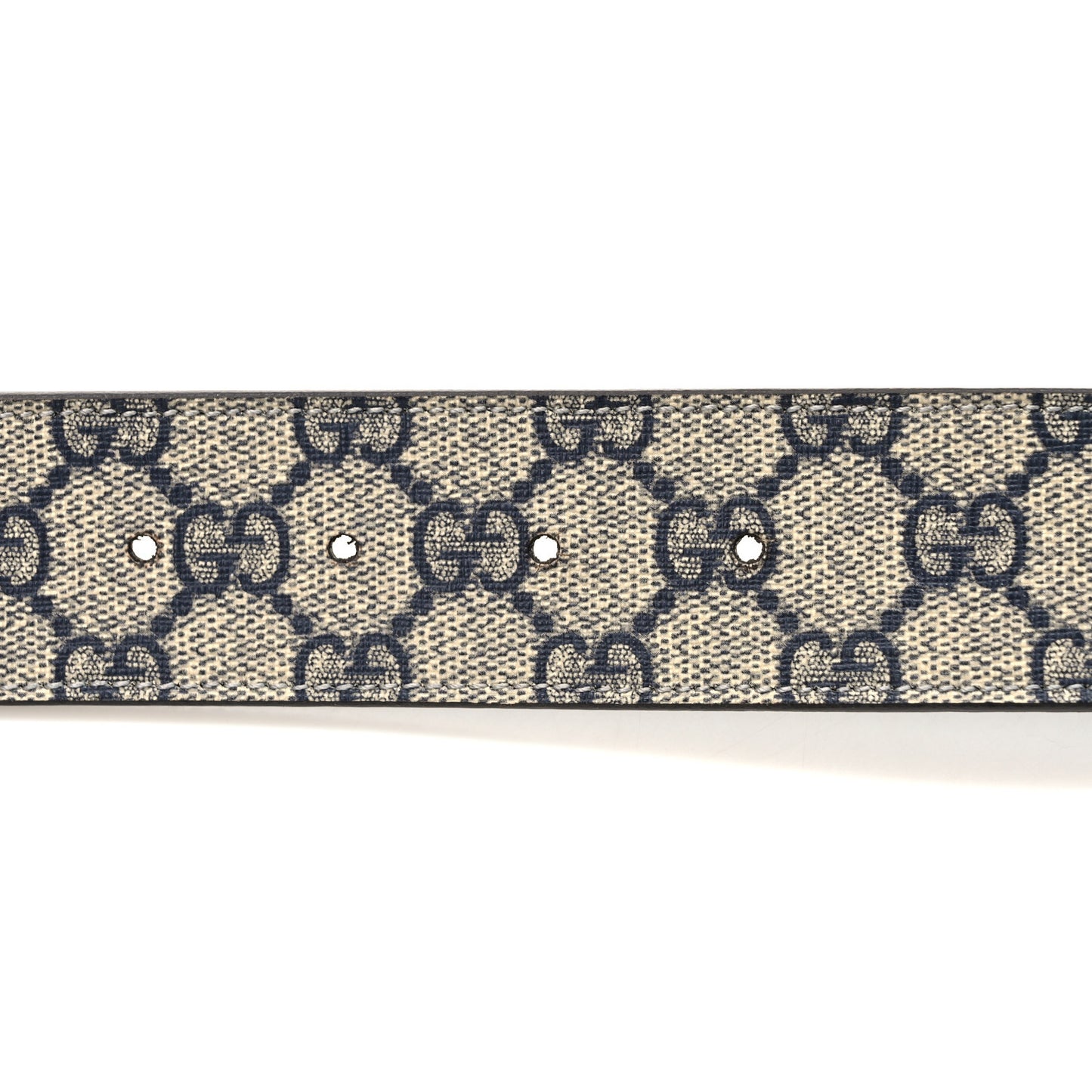 GG Supreme Monogram Selleria Calfskin Interlocking G 40mm Belt 80 32 Navy