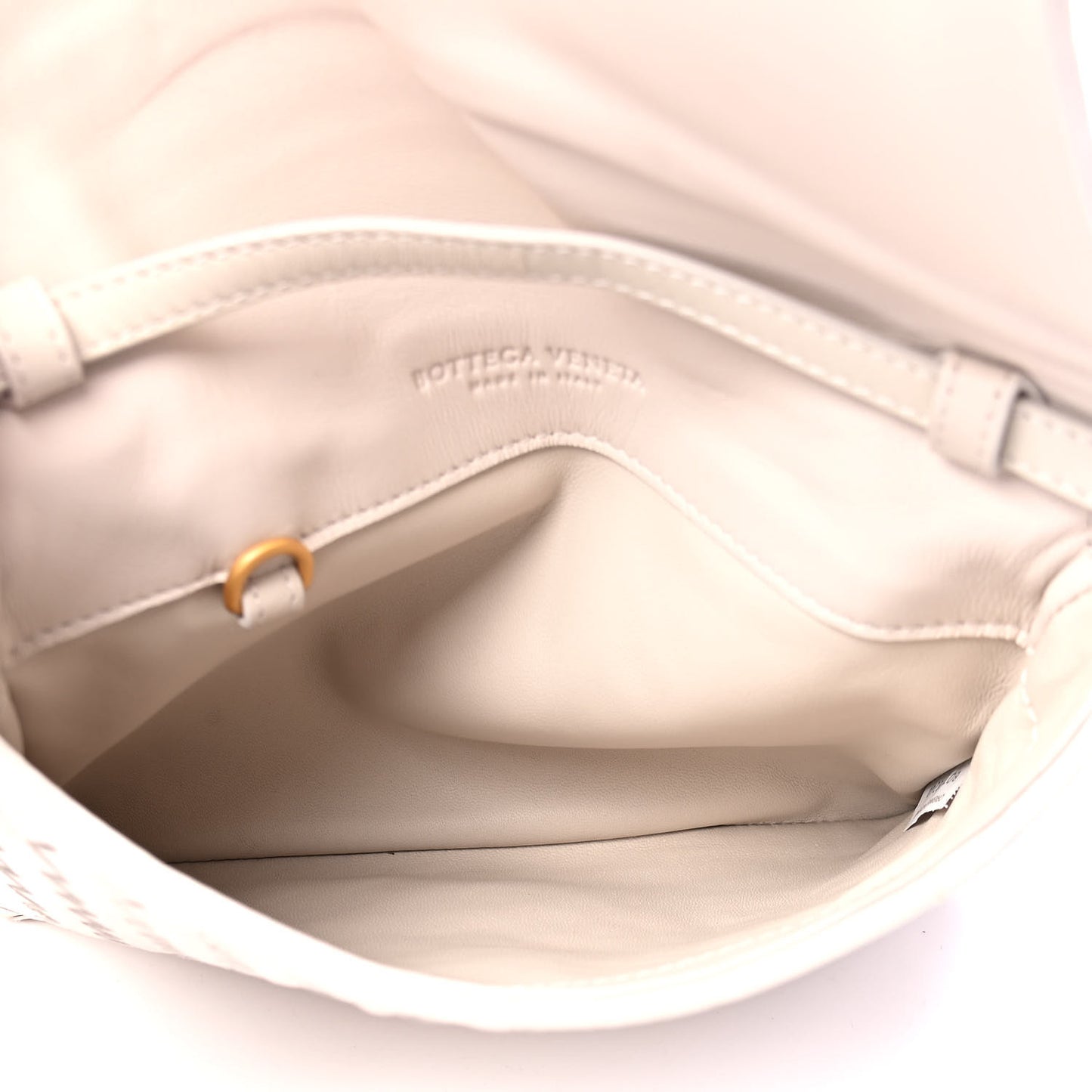 Nappa Intrecciato Flap Crossbody White
