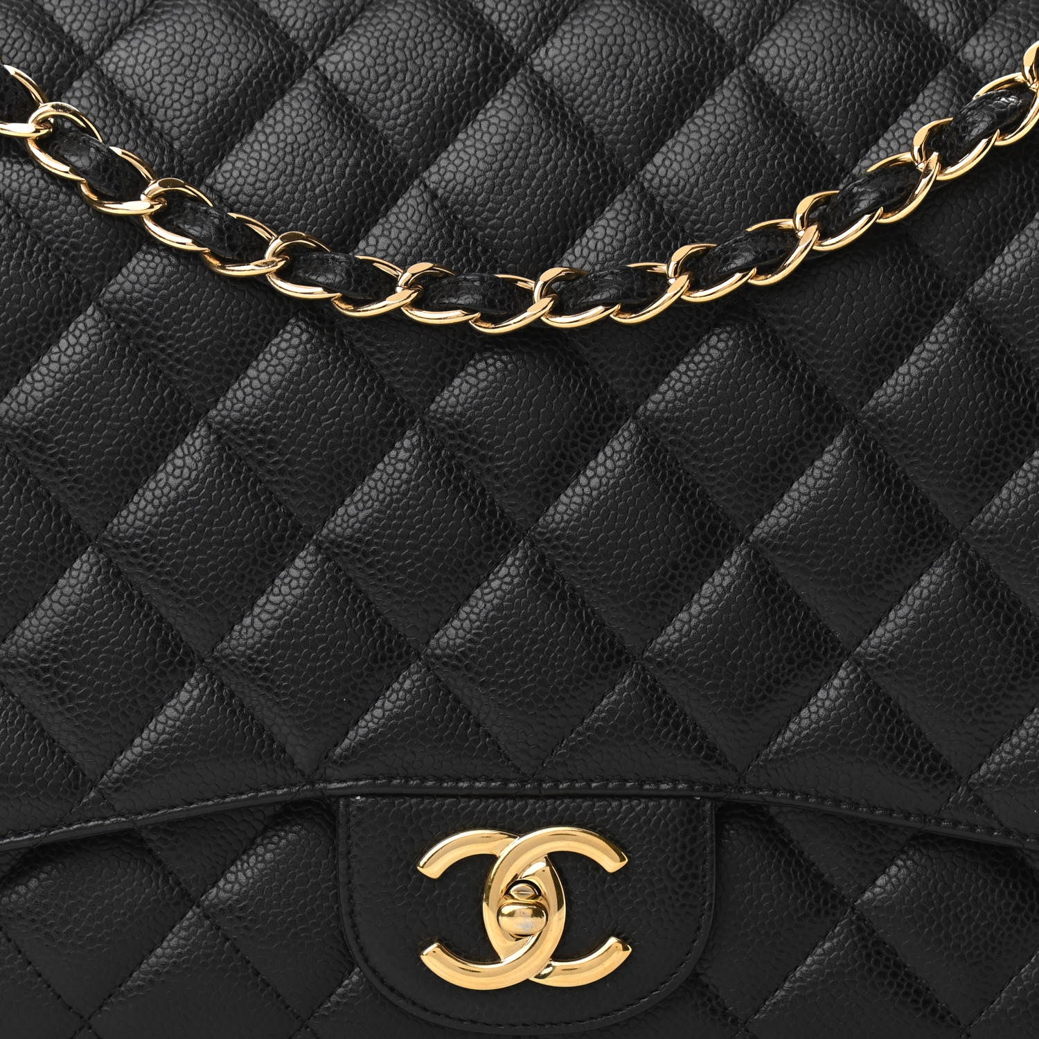 Chanel Caviar Quilted Maxi Double Flap Black 8 of 10