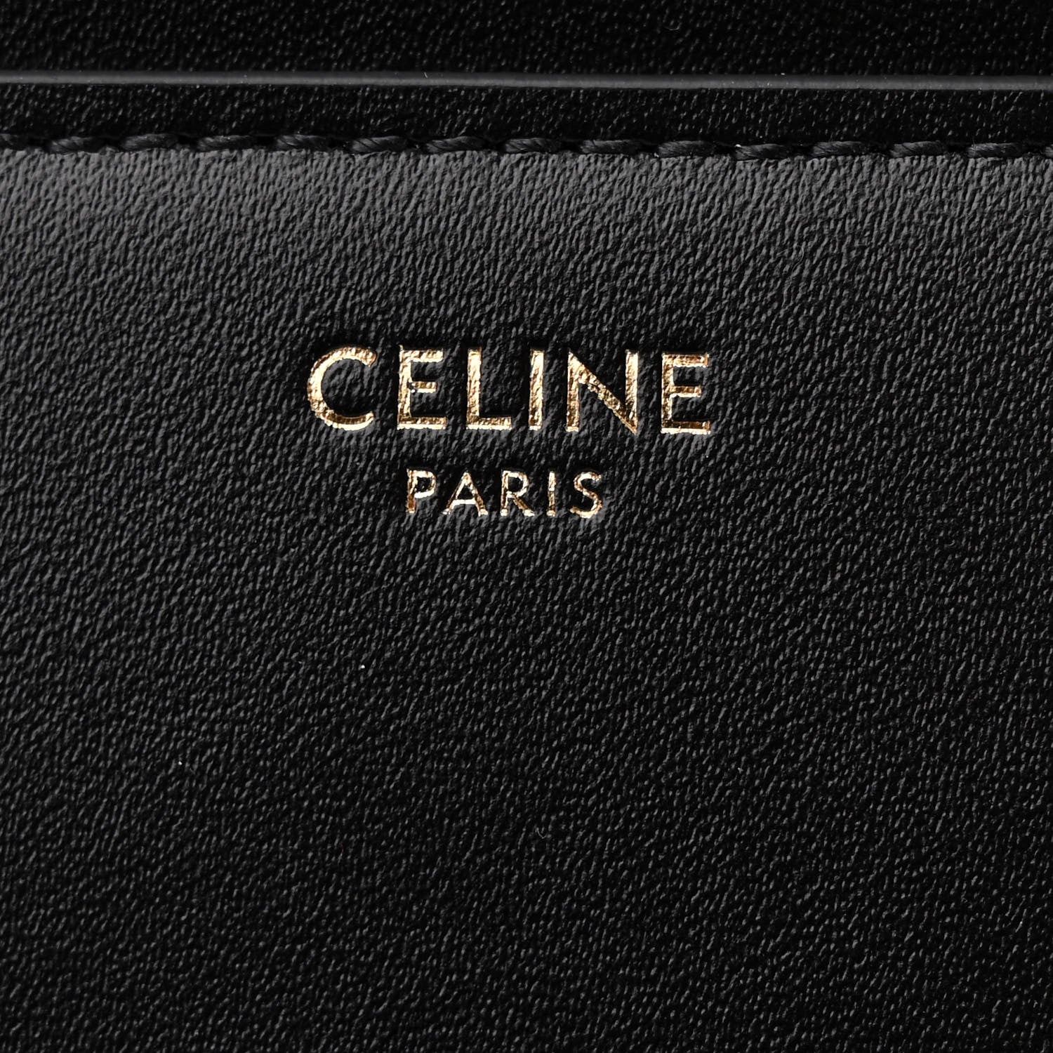 Celine Satinated Calfskin Small 16 Top Handle Bag Black 7 of 11