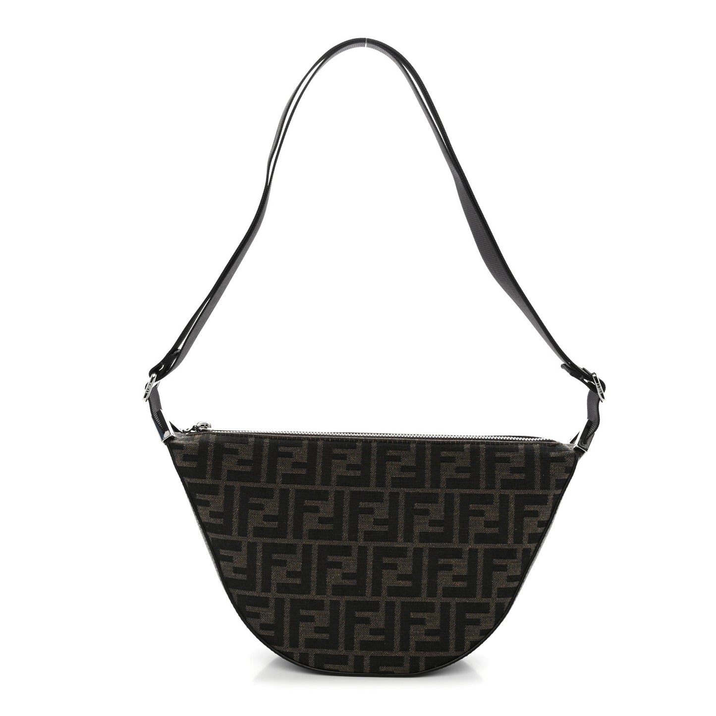 Fabric Jacquard FF Melon Bag Tobacco Black