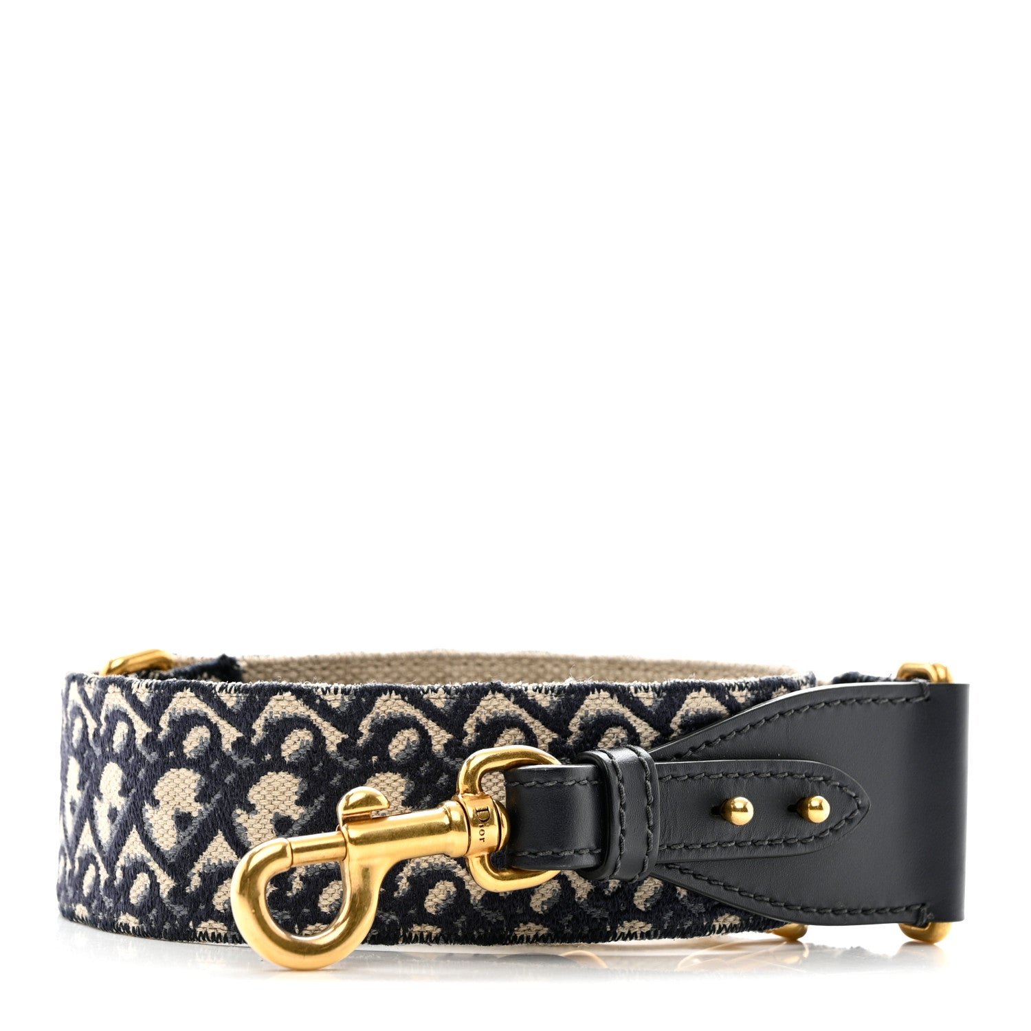 Christian Dior Oblique Shoulder Strap Blue 1 of 6