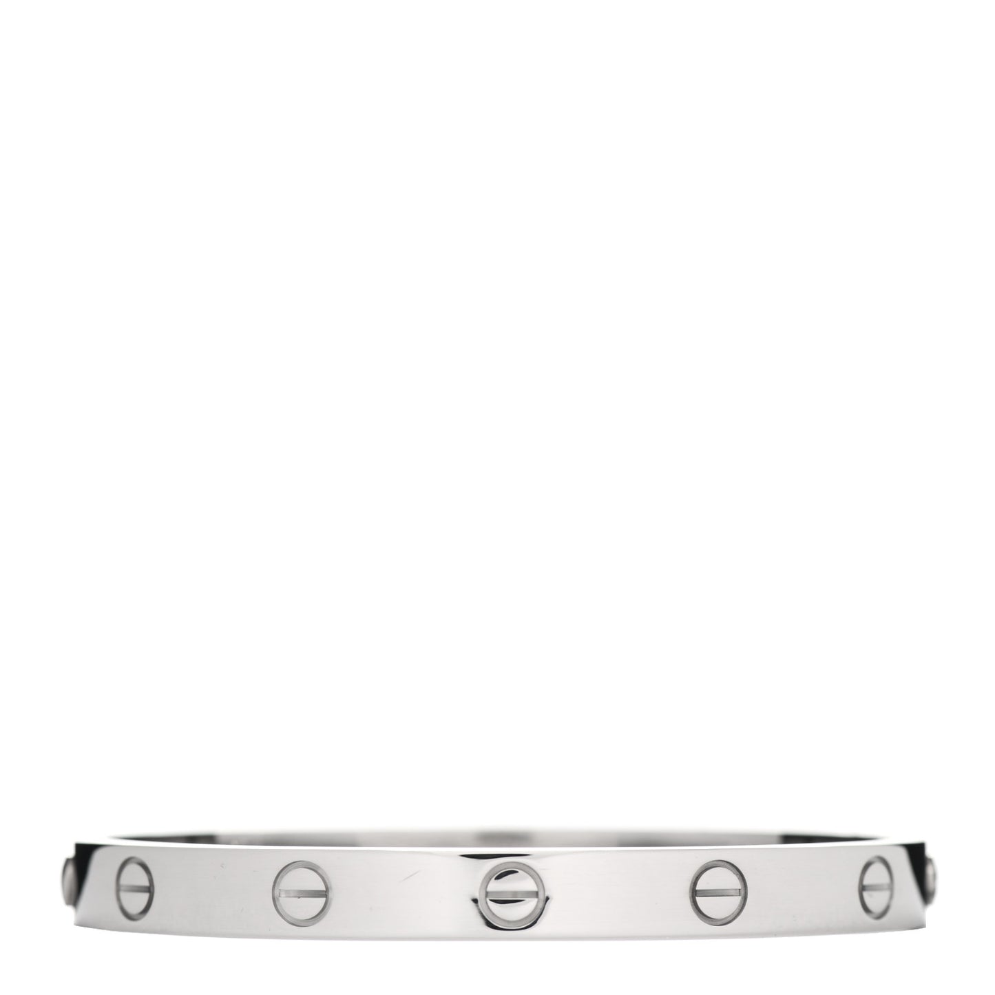 18K White Gold LOVE Bracelet 17