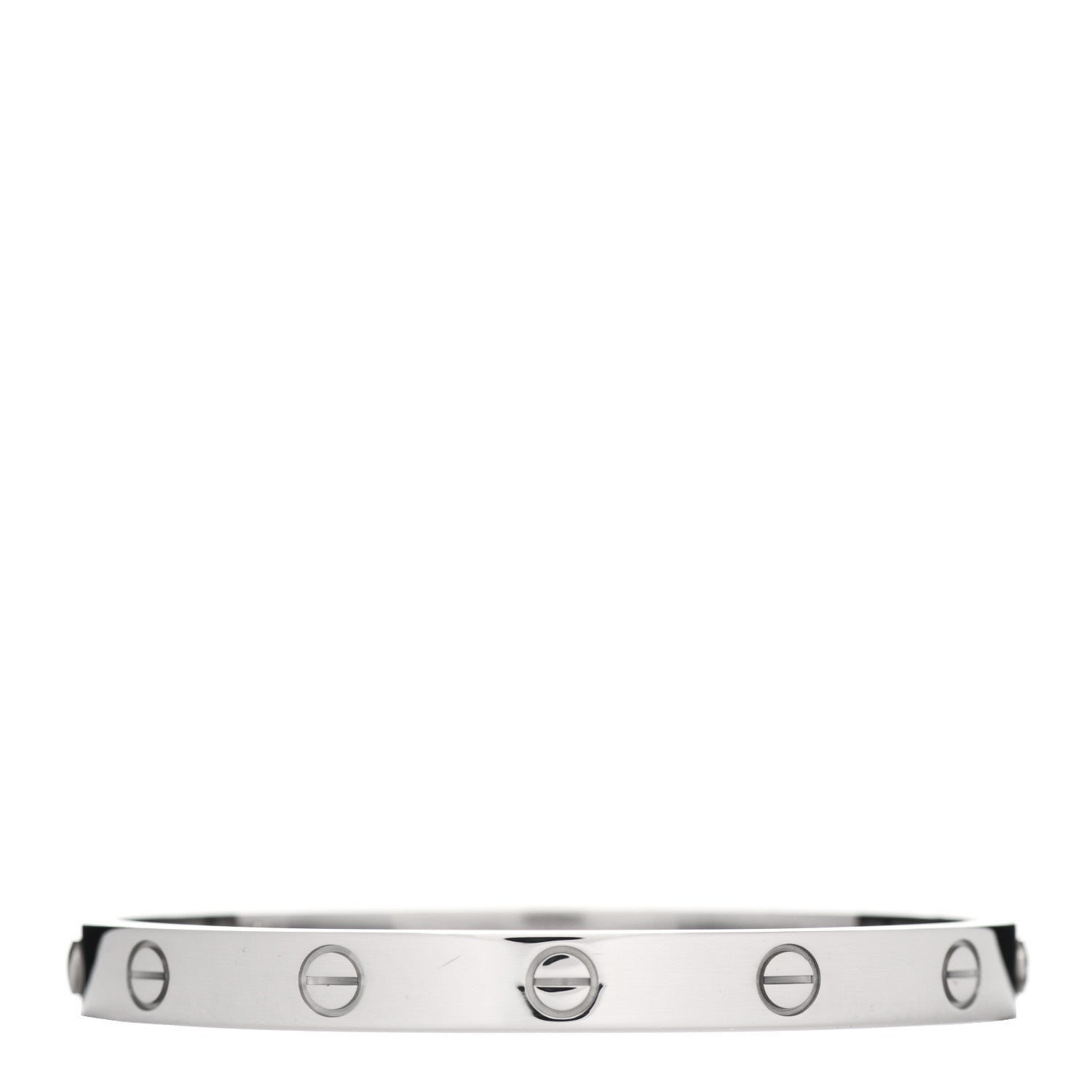 Cartier 18K White Gold LOVE Bracelet 17 3 of 4