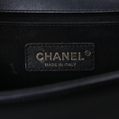 Chanel Lambskin Quilted Medium Boy Flap Black 6 of 12
