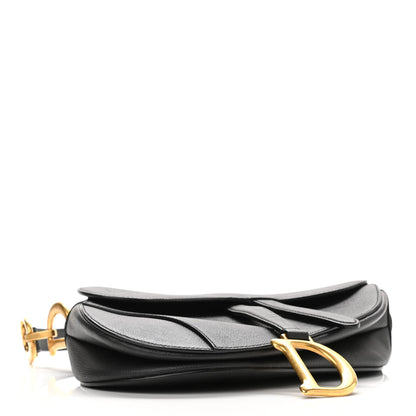Christian Dior Grained Calfskin Saddle Bag Black 4 of 9