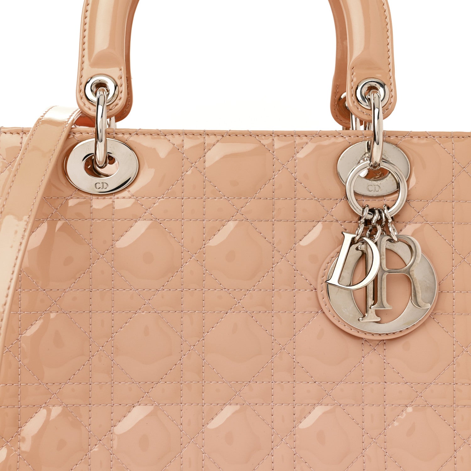 Christian Dior Patent Cannage Medium Lady Dior Light Pink 8 of 11
