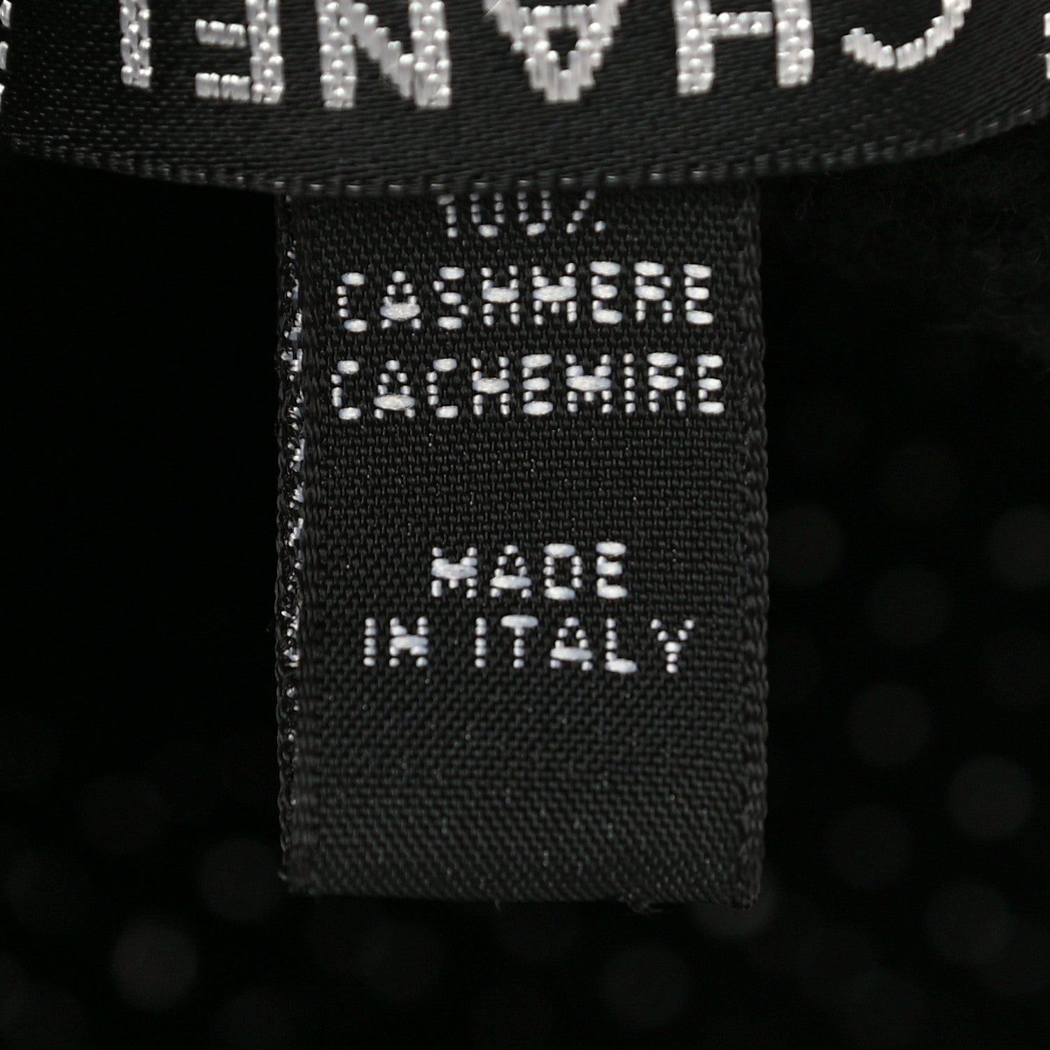 Chanel Cashmere CC Beret Black 6 of 6