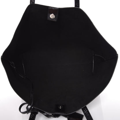Saint Laurent Textured Patent Large Shopping Tote Black 6 of 12