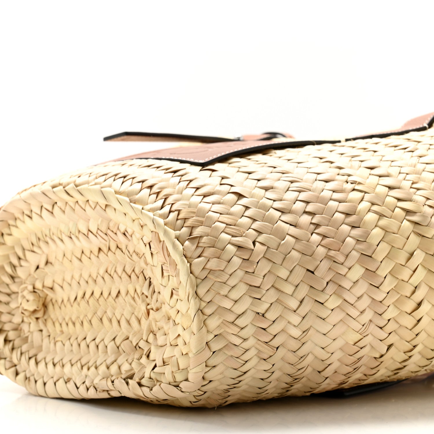 Loewe Raffia Basket Tote Bag Natural Tan 9 of 10