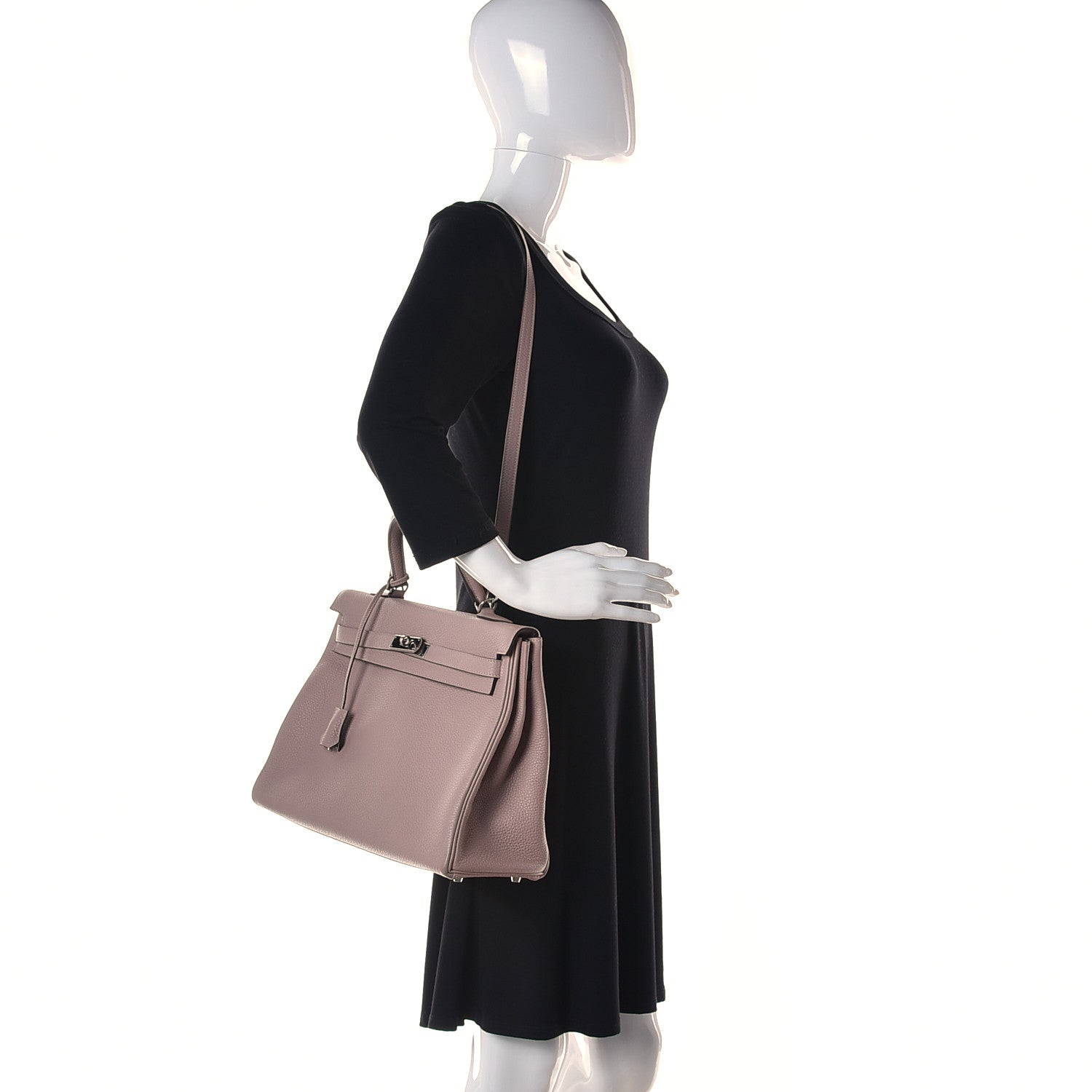 Hermes Togo Kelly Retourne 35 Glycine 2 of 13