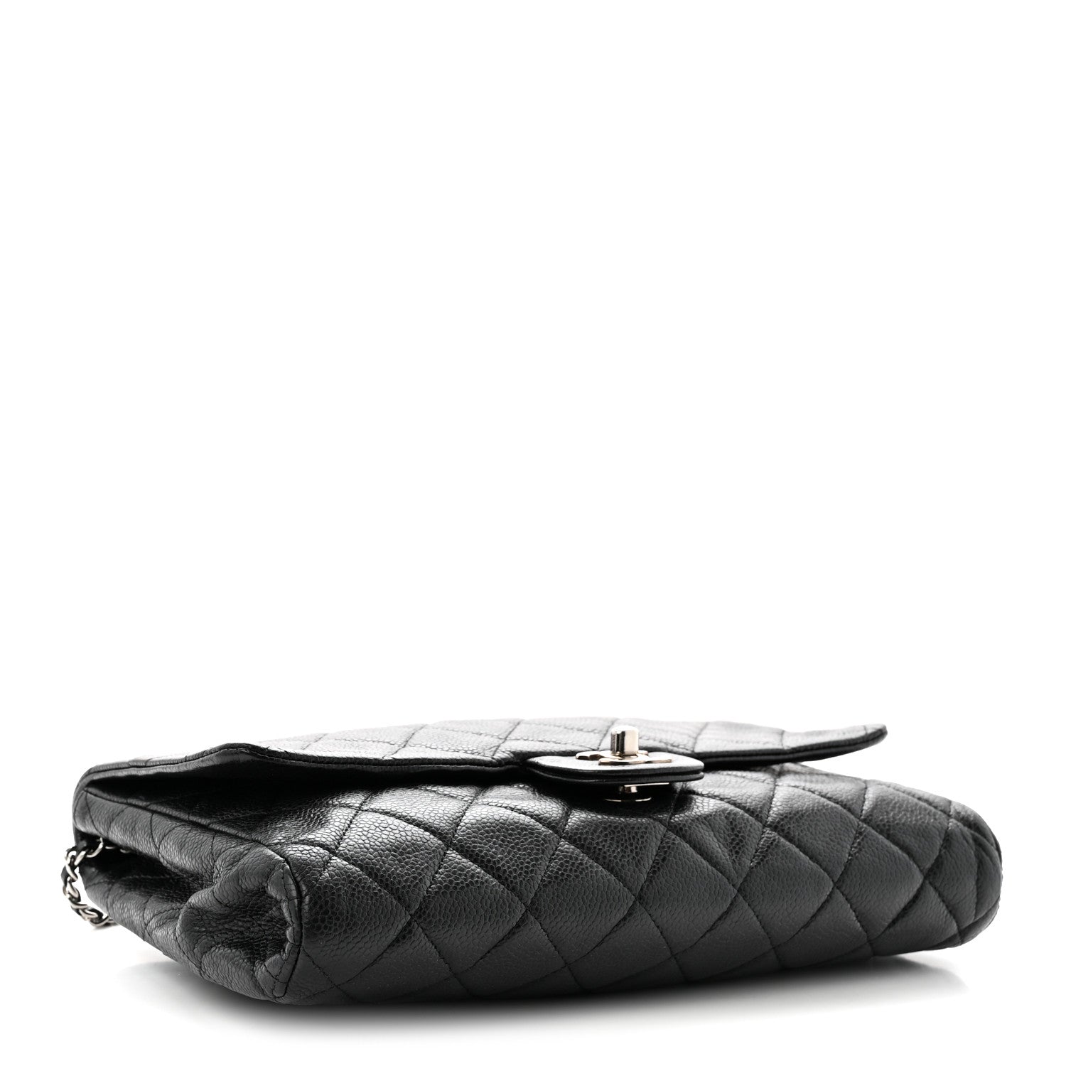 Chanel Caviar Quilted Clutch With Chain Flap Black 4 of 10
