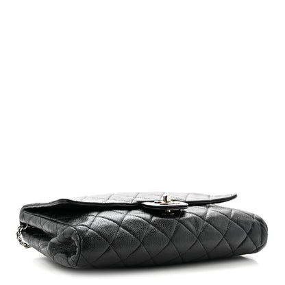 Chanel Caviar Quilted Clutch With Chain Flap Black 4 of 10