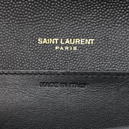 Saint Laurent Grain de Poudre Uptown Chain Wallet Black 8 of 14