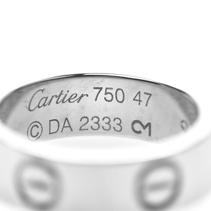Cartier 18K White Gold 5.5mm LOVE Ring 47 4 4 of 4