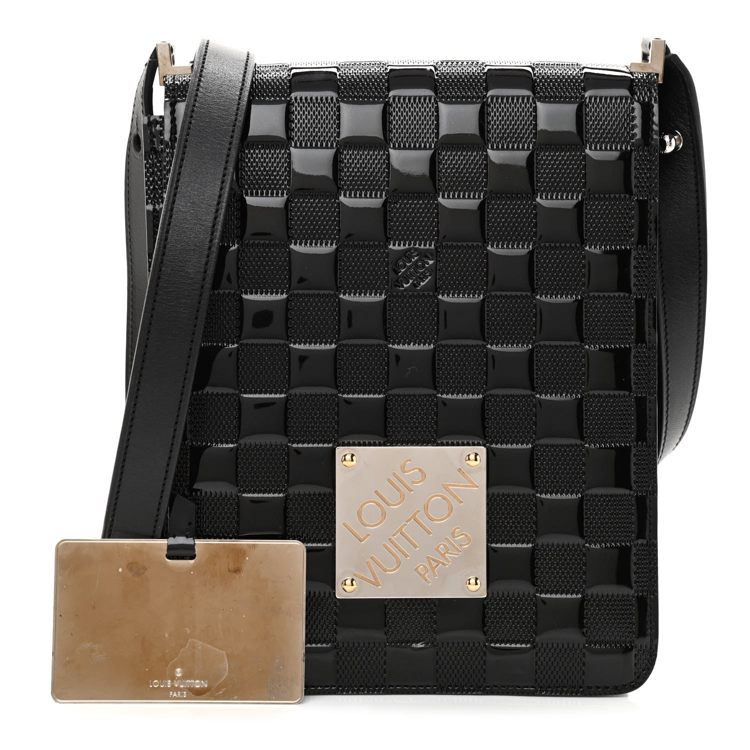 Louis Vuitton Damier Vernis Club Bag Black 1 of 13