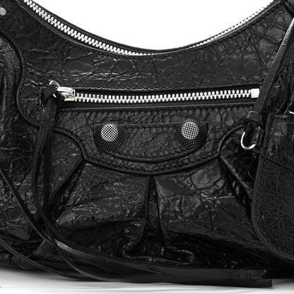 Balenciaga Agneau Arena Small Le Cagole Shoulder Bag Black 8 of 10
