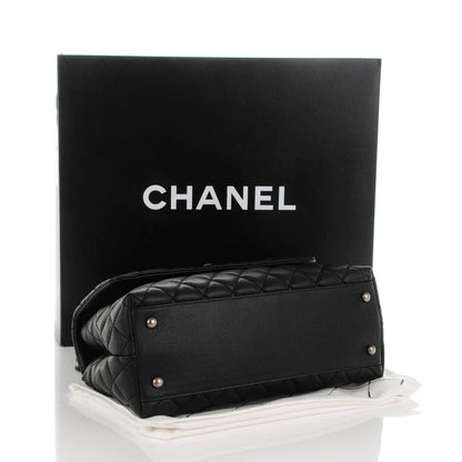 Chanel Caviar Quilted Small Coco Handle Flap Black 4 of 8
