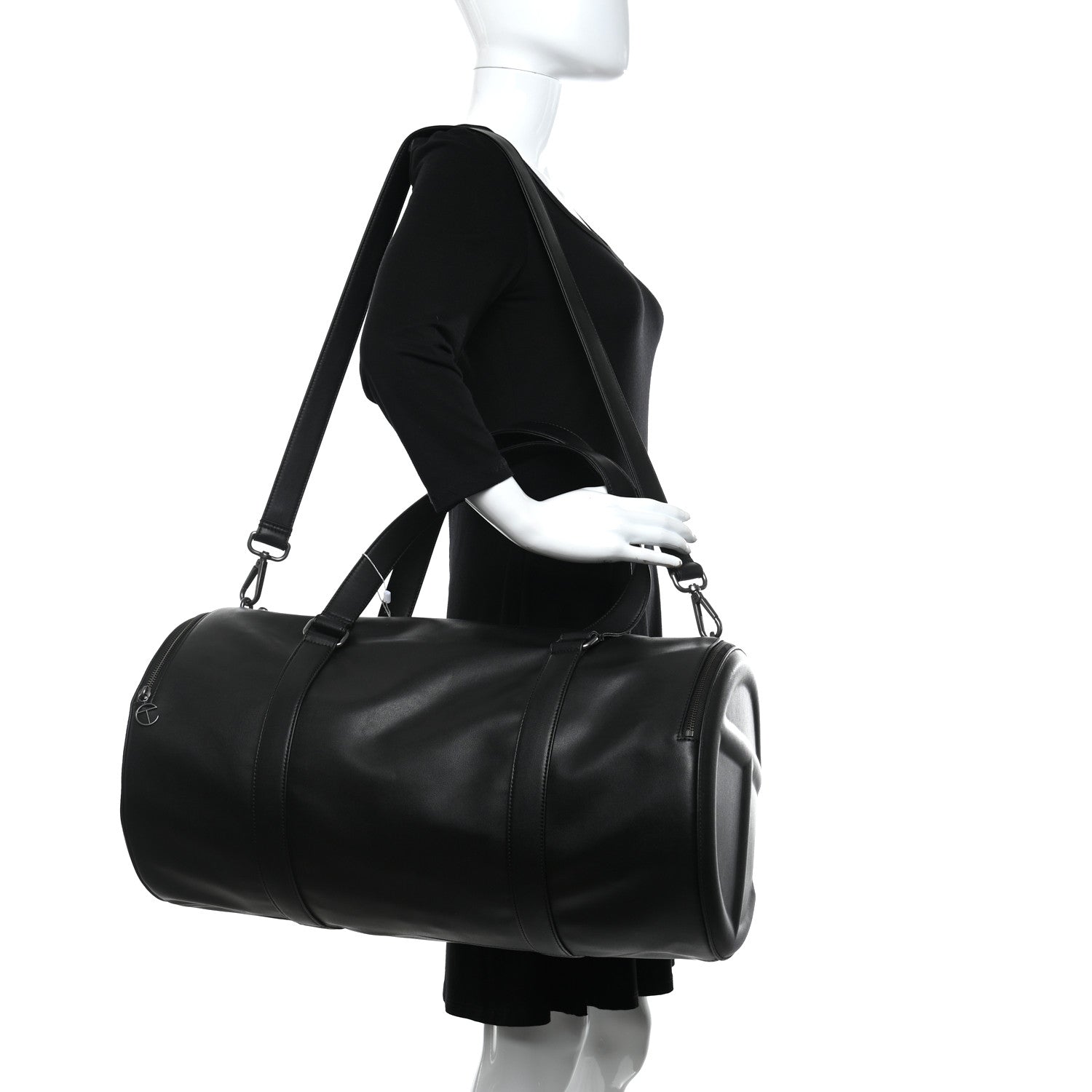 Telfar Vegan Leather Large Duffle Black 3 of 13