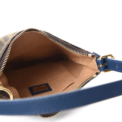 Fendi Zucca Small Hobo Tobacco Petrolio 5 of 12