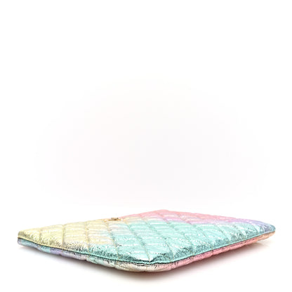 Chanel Metallic Goatskin Quilted Medium 2.55 Reissue Cosmetic Case Multicolor 4 of 7