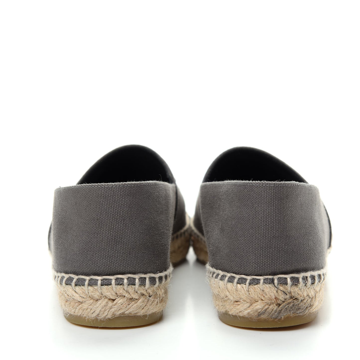 Canvas Grosgrain CC Espadrilles 40 Grey