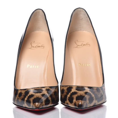 Christian Louboutin Patent Degrade Leopard Pigalle Follies 100 Pumps 37.5 Leopard Black 2 of 11