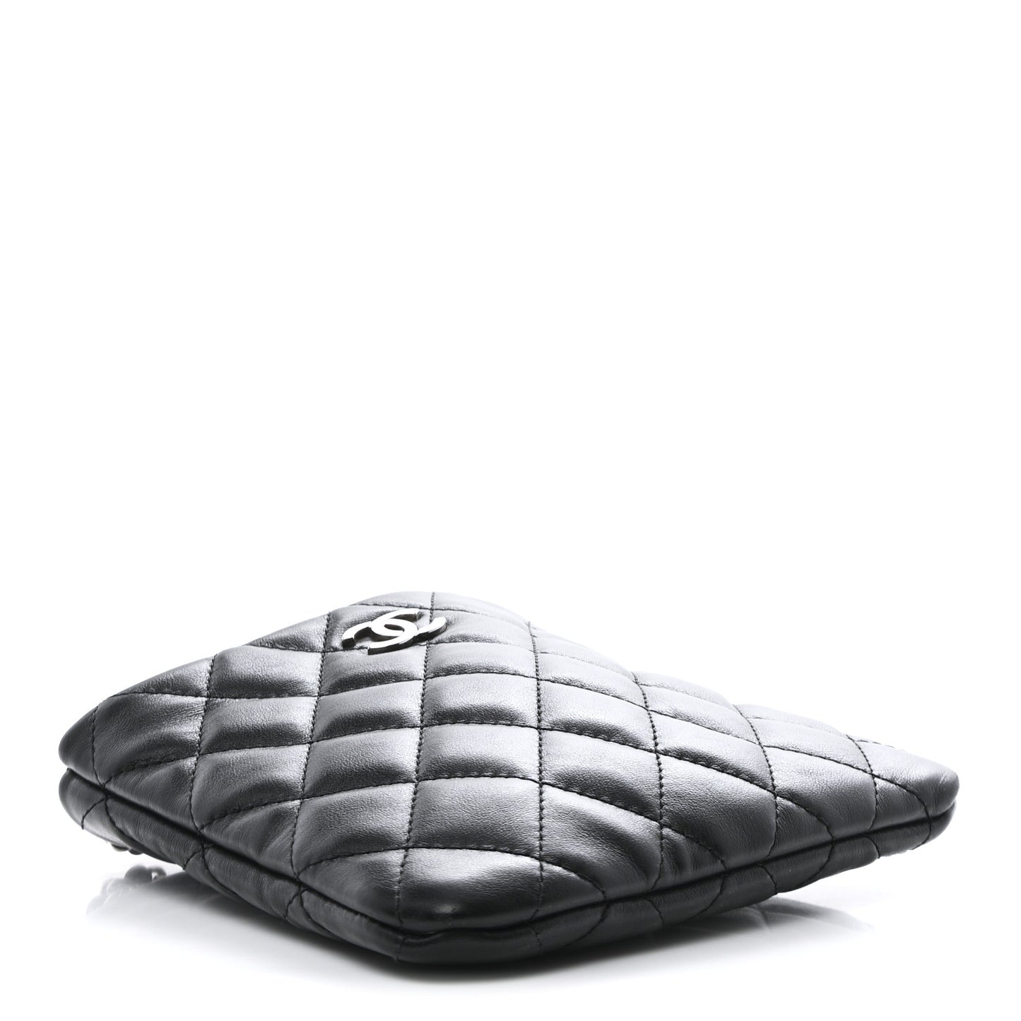 Lambskin Quilted Crossbody Bag Black