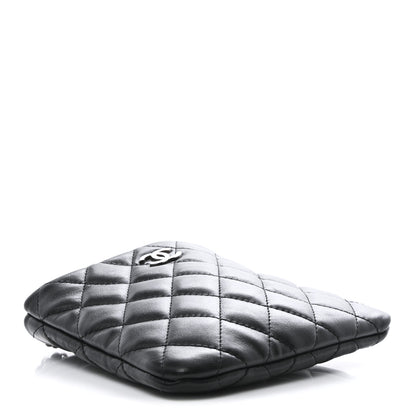 Chanel Lambskin Quilted Crossbody Bag Black 7 of 23