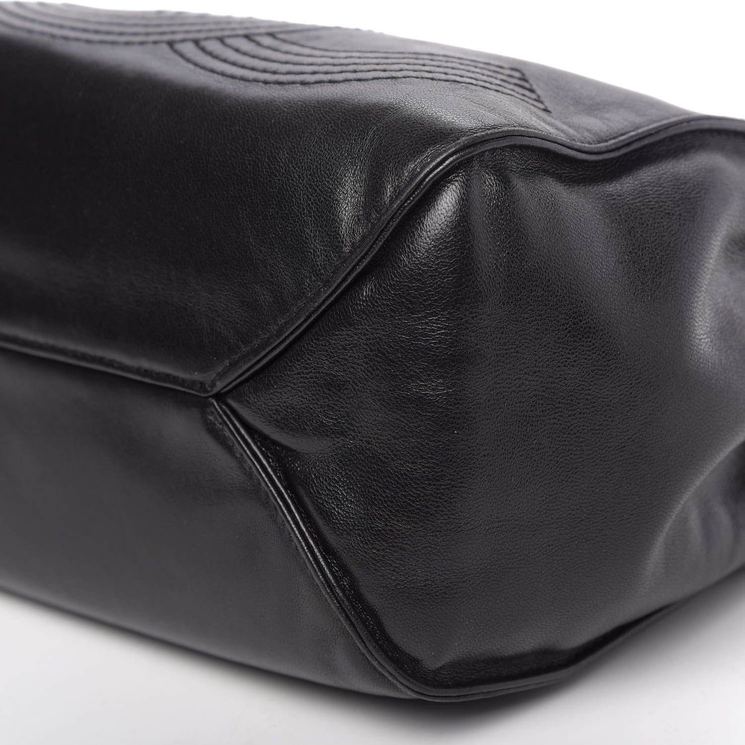 Chanel Lambskin CC Shoulder Bag Black 10 of 11