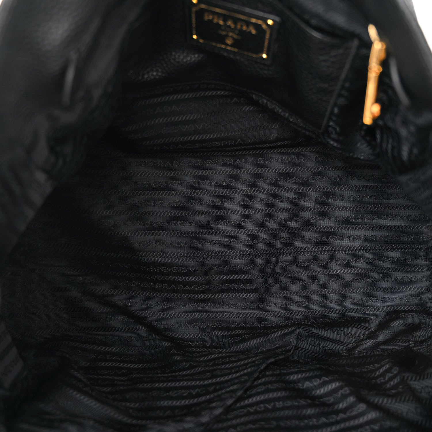 Prada Vitello Daino Shopping Satchel Black 5 of 17