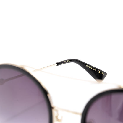 Gucci Round Frame Sunglasses GG0061S Black 7 of 8