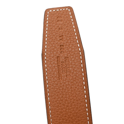 Hermes Box Togo 32mm Belt Strap 80 32 Black Gold 4 of 4