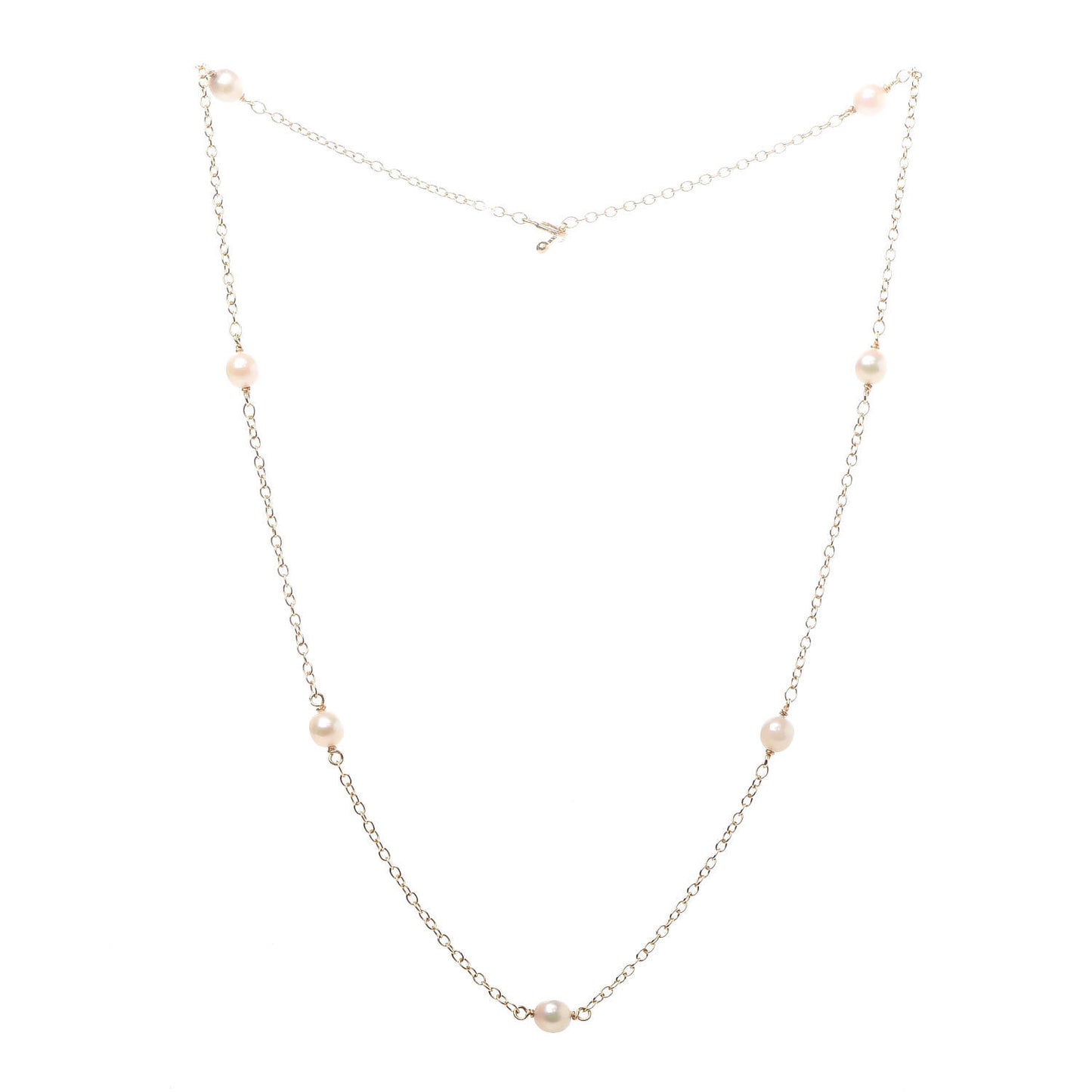 18K Yellow Gold 5-5.5mm Elsa Peretti Pearls By The Yard Necklace