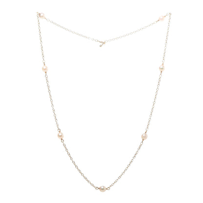 Tiffany 18K Yellow Gold 5-5.5mm Elsa Peretti Pearls By The Yard Necklace 3 of 7