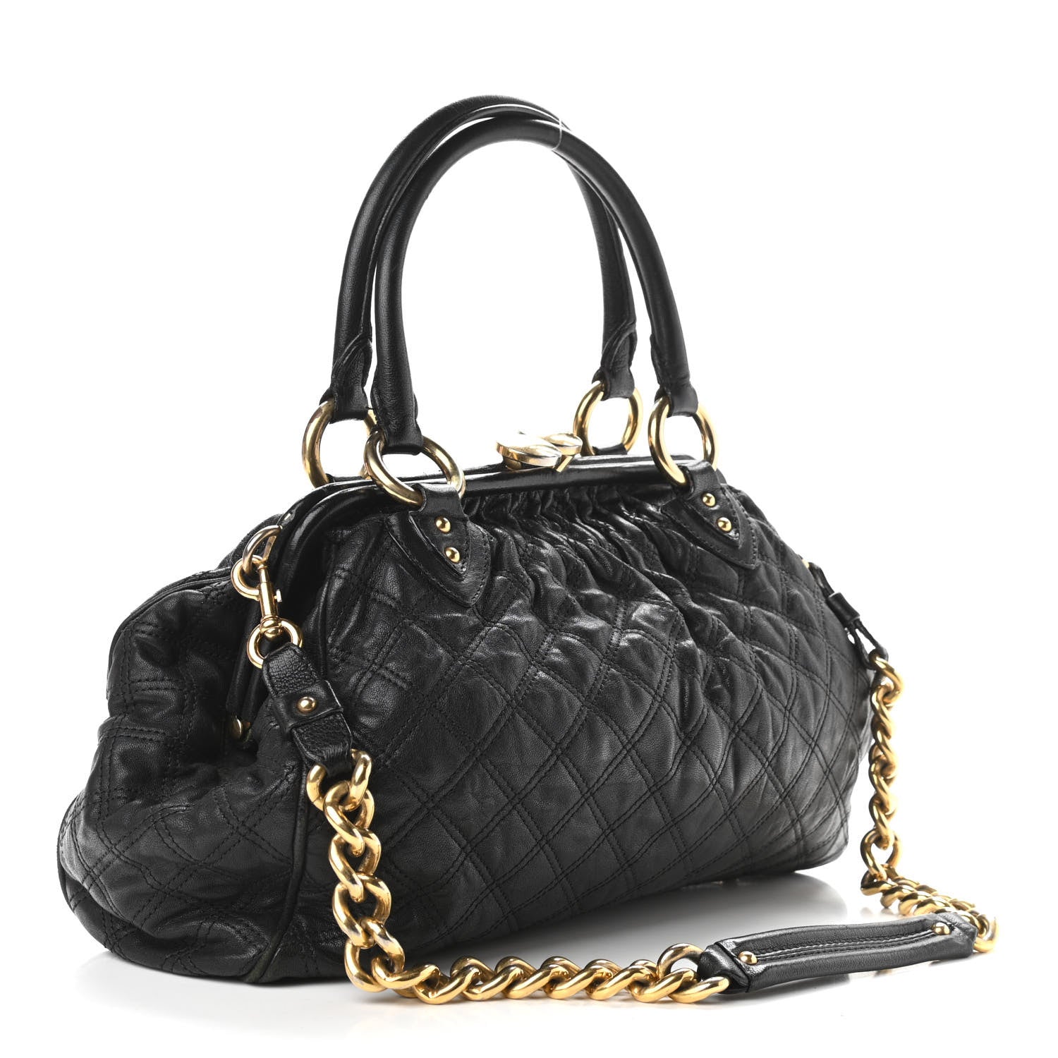 Marc Jacobs Calfskin Quilted Stam Black 3 of 16
