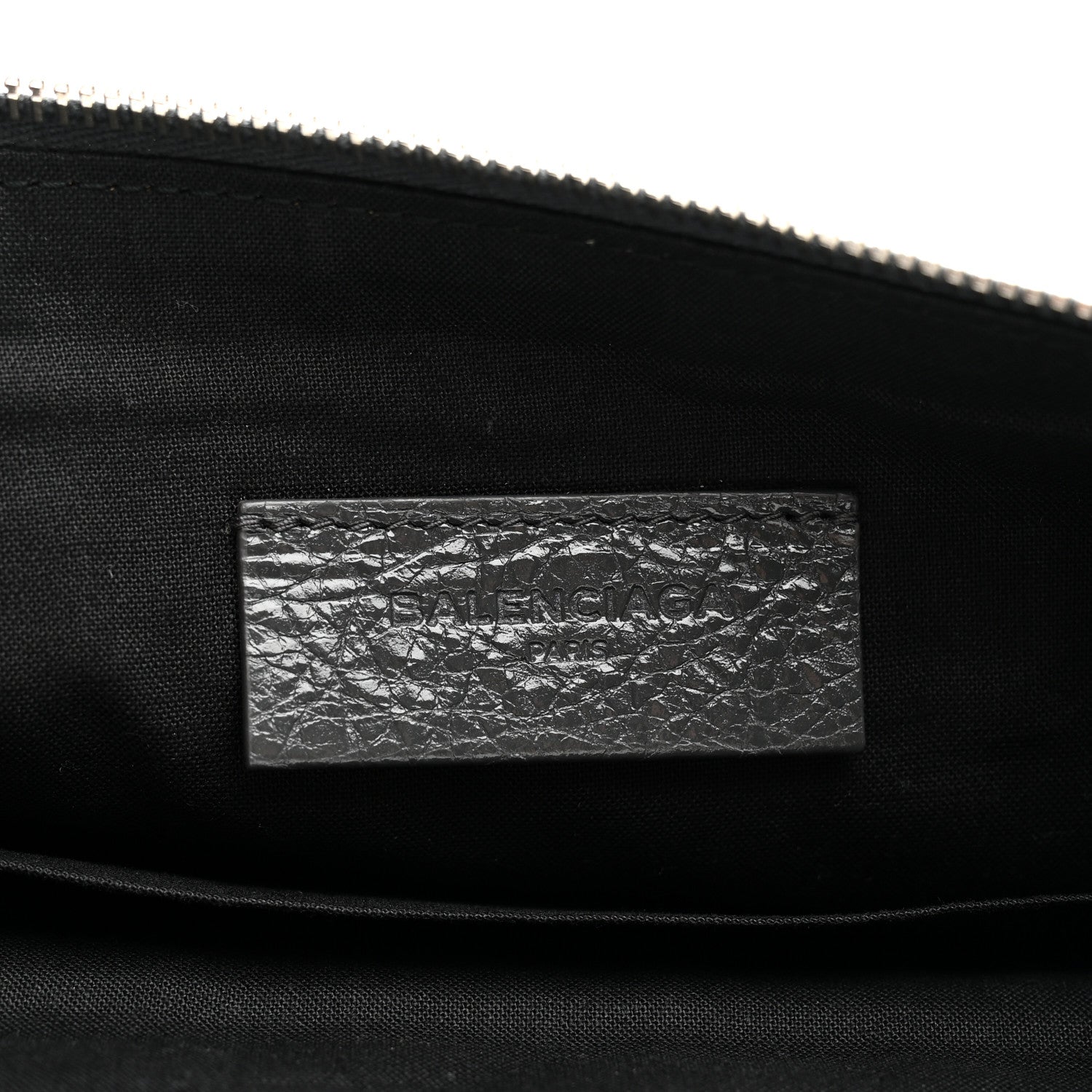 Balenciaga Agneau Classic Hardware Small Pouch Gris Fossile 6 of 8