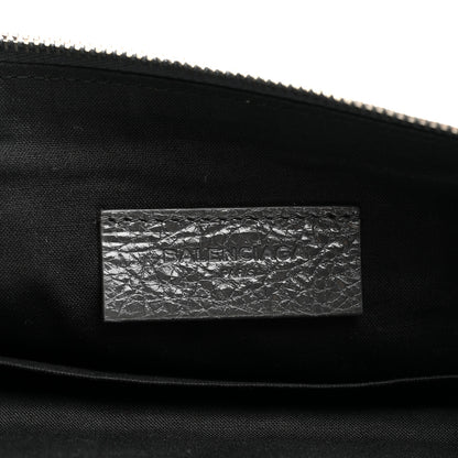 Balenciaga Agneau Classic Hardware Small Pouch Gris Fossile 6 of 8
