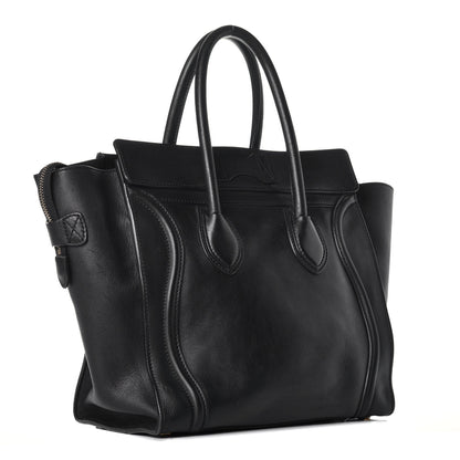 Celine Smooth Calfskin Mini Luggage Black 3 of 8